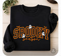 Spooky Season Embroidered Sweatshirt, Halloween Crewneck, Fall Vibes